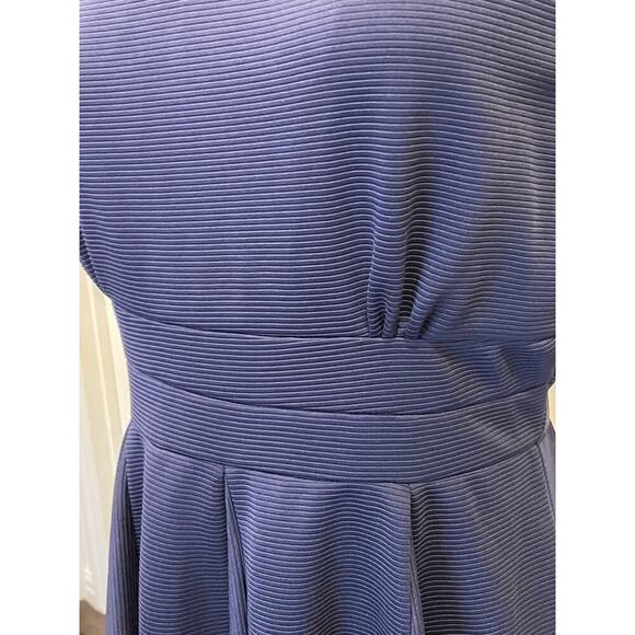 CLOSET Navy Ribbed A Line Dress Women's size 16 - Picture 2 of 9